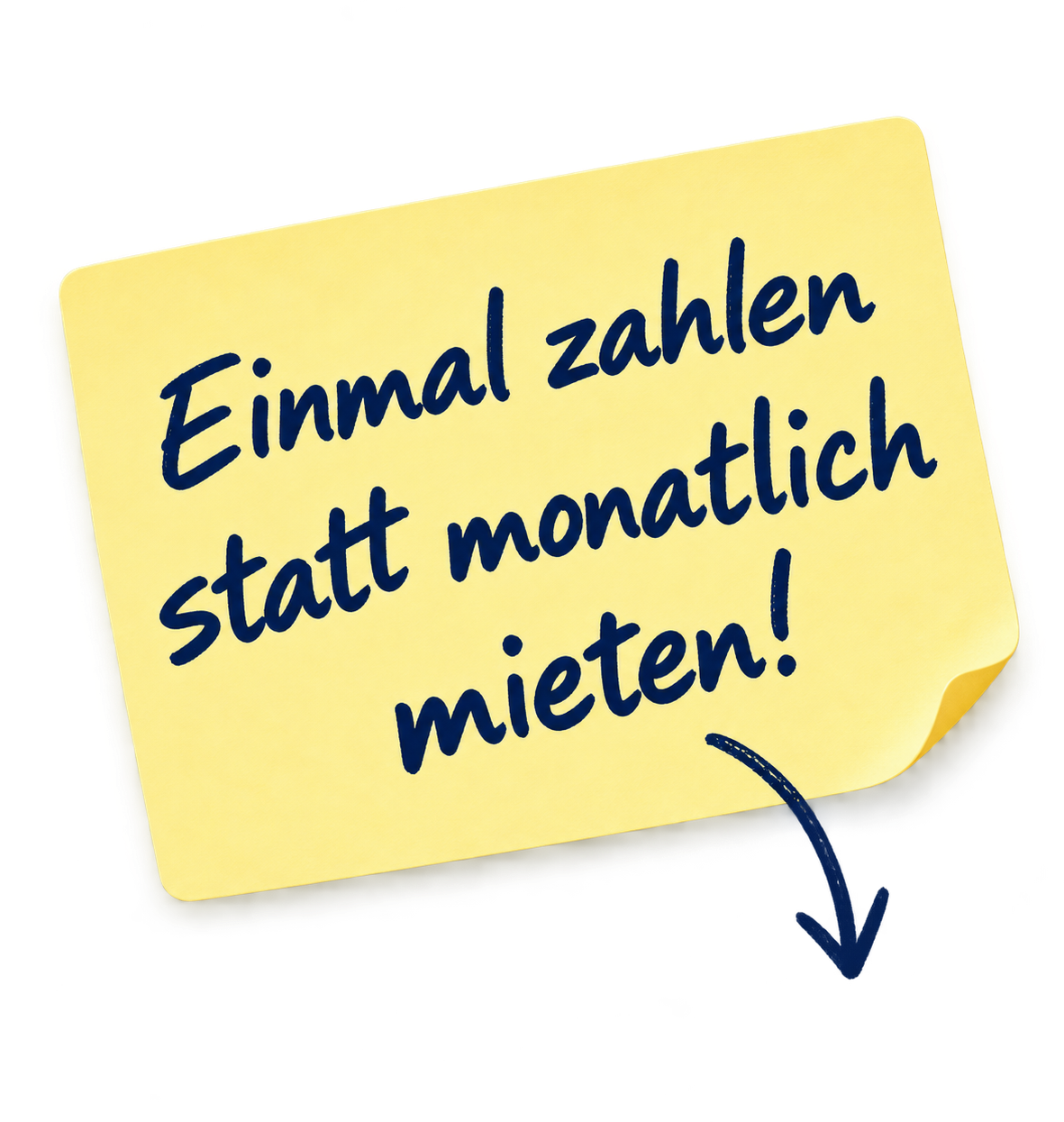 notizzettel einmal zahlen